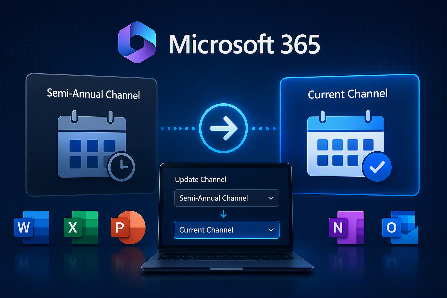 How to Switch Microsoft 365 Apps from Semi-Annual Channel to Current Channel